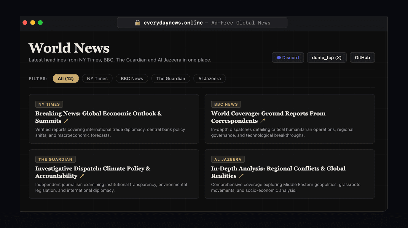 Everyday News platform preview