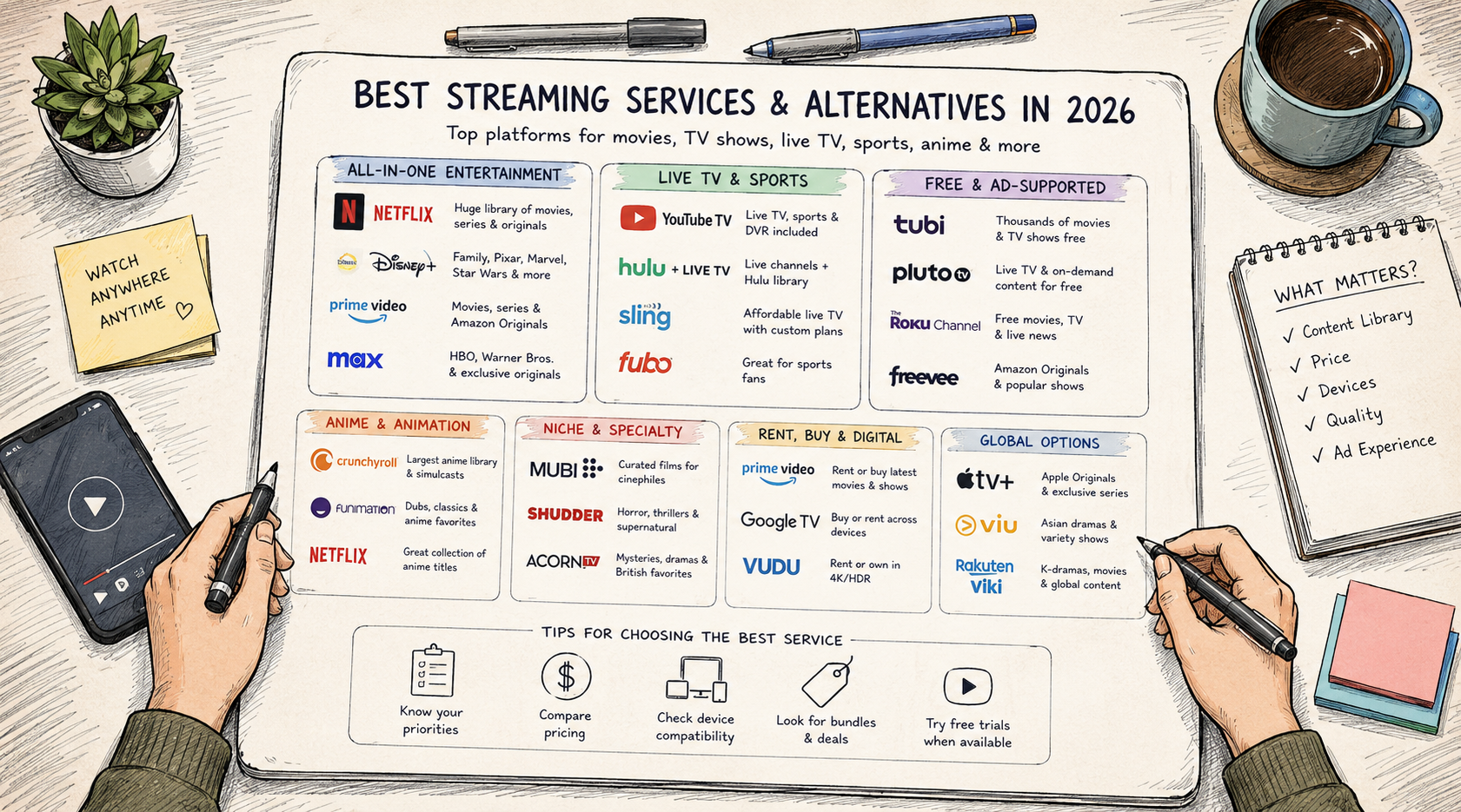Best Streaming Services & Alternatives in 2026